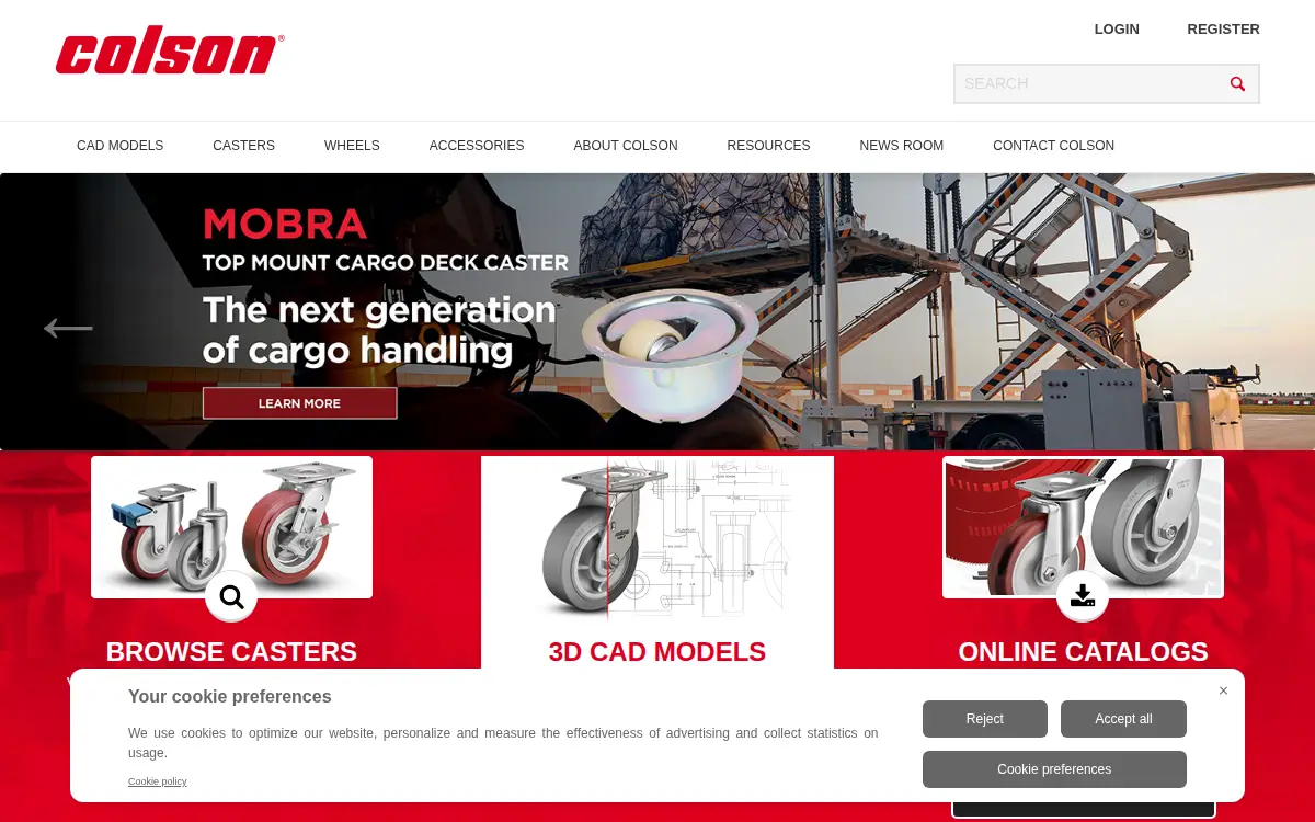 Homepage of Colson Group Holdings, LLC