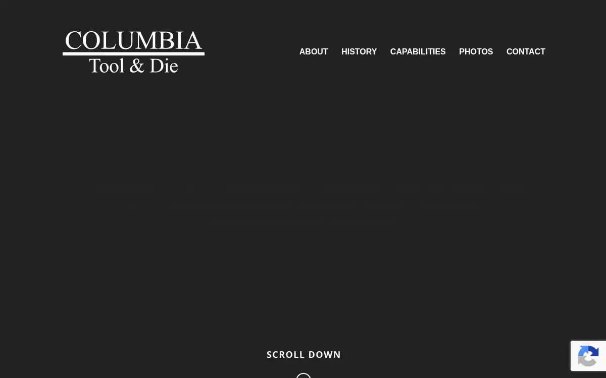Homepage of Columbia Tool & Die Sc, LLC