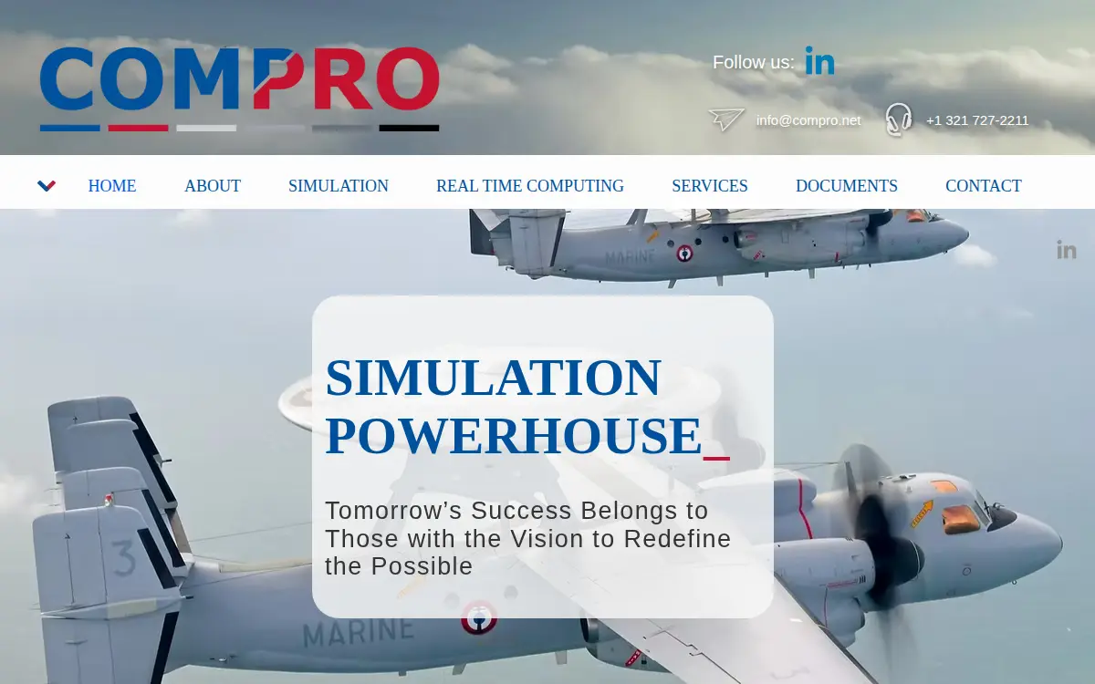 Homepage of Compro Computer Services, INC.