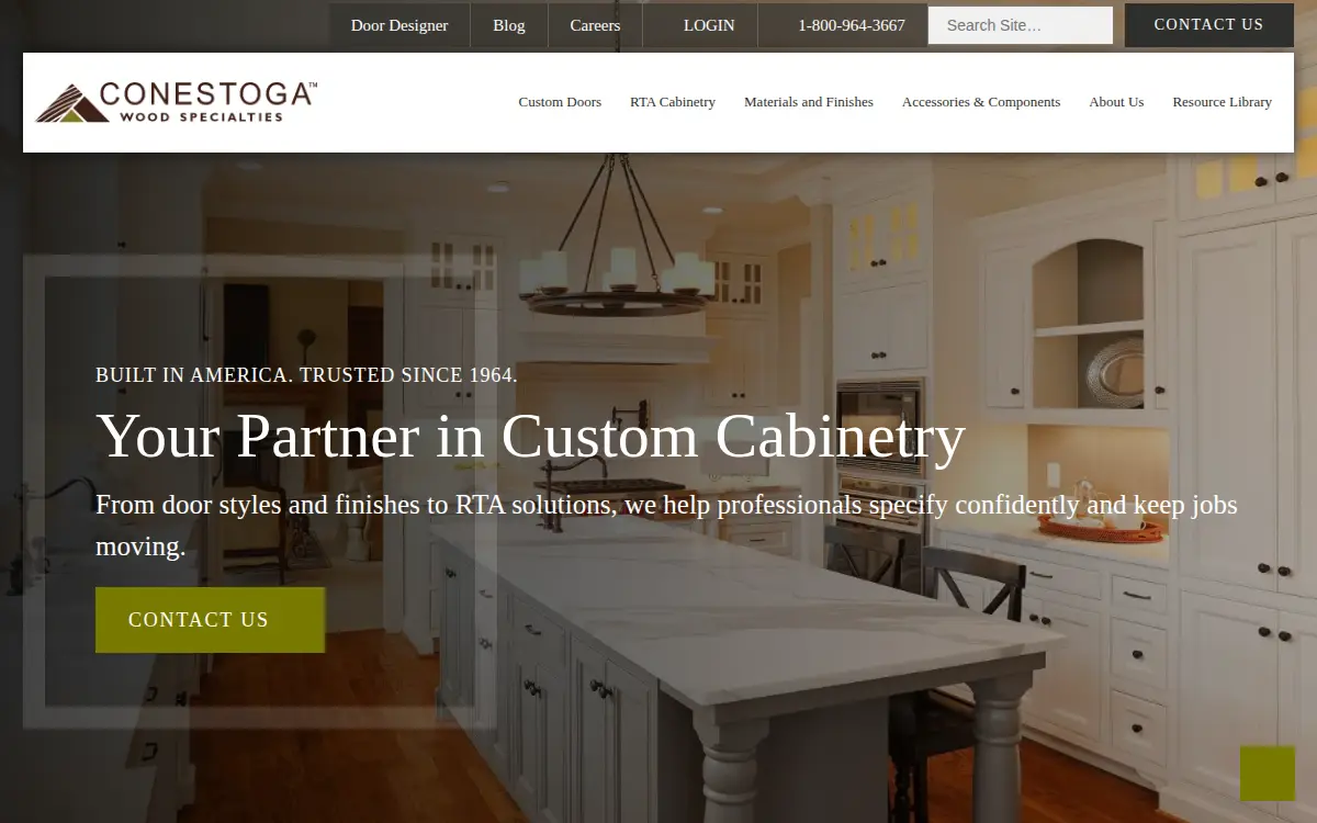 Homepage of Conestoga Wood Specialties CORP