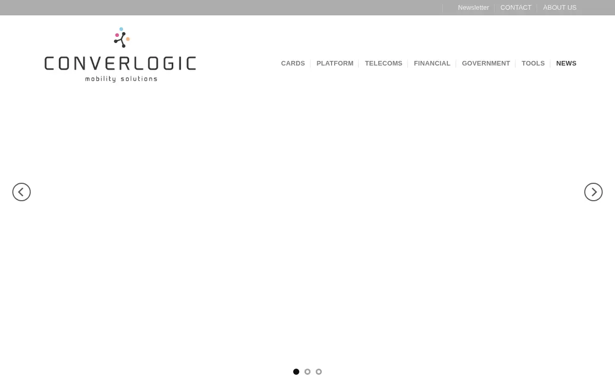 Homepage of Converlogic Inter LLC