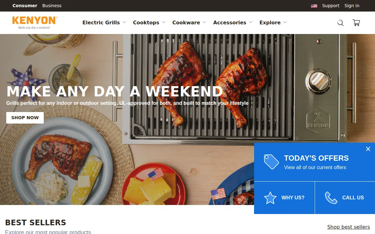 Homepage of Kenyon International INC.