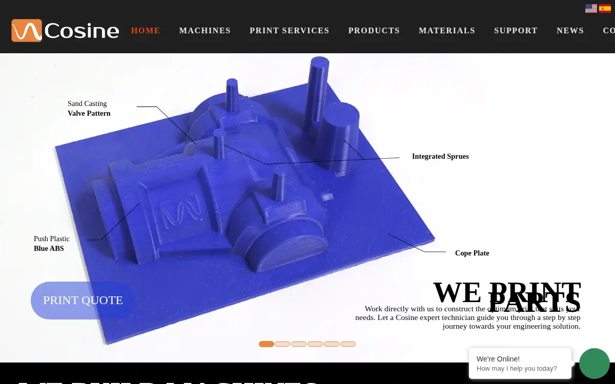 Homepage of Cosine Additive INC.