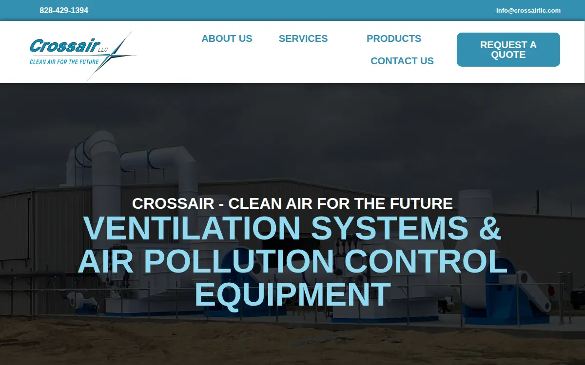Homepage of Crossair LLC