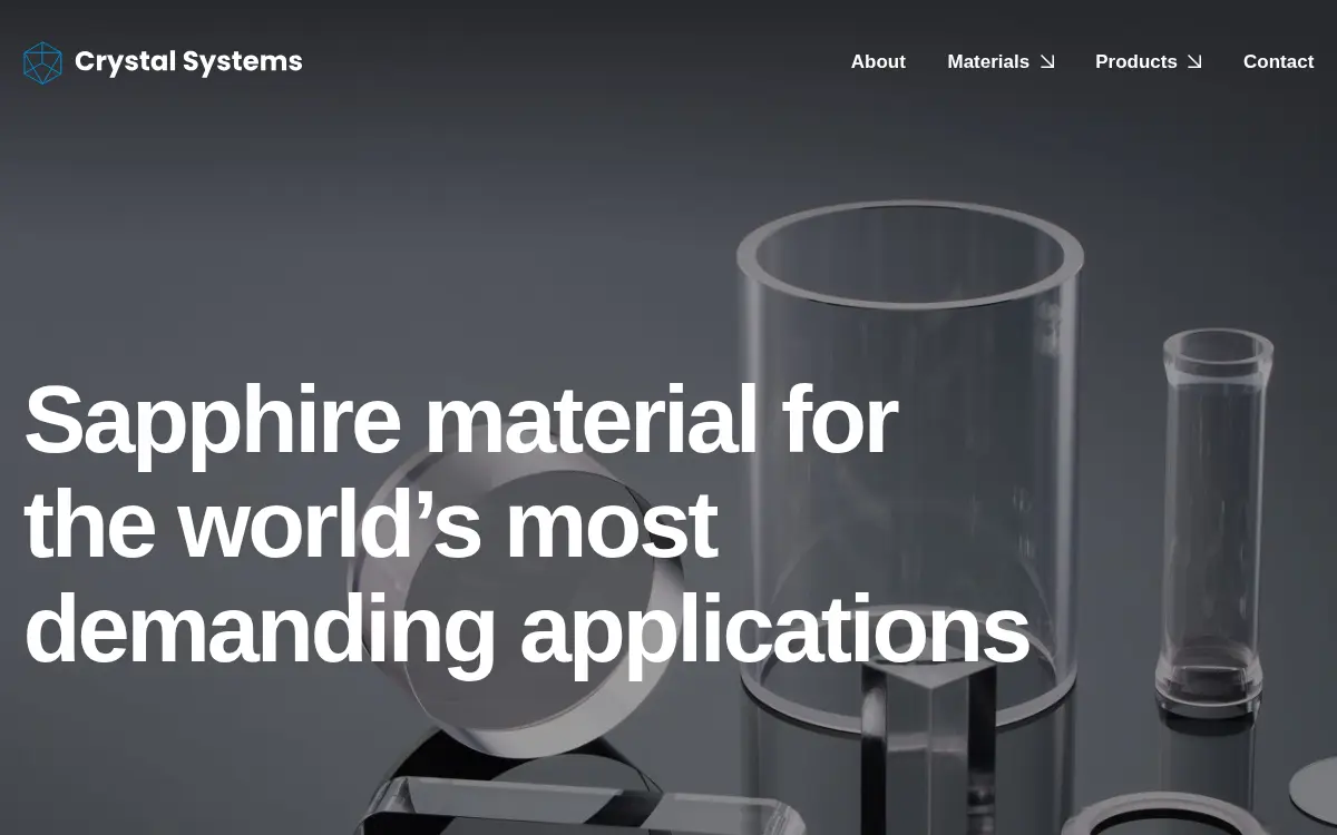 Homepage of Crystal Systems LLC