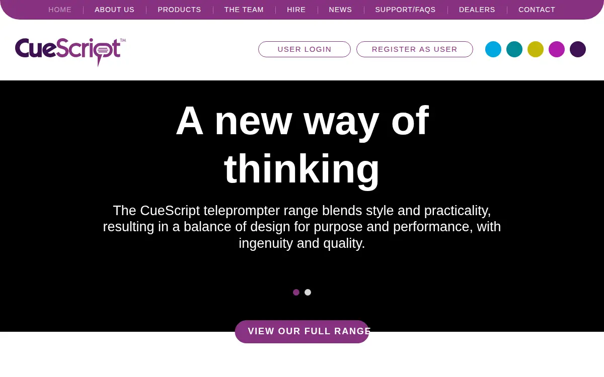 Homepage of Cuescript INC