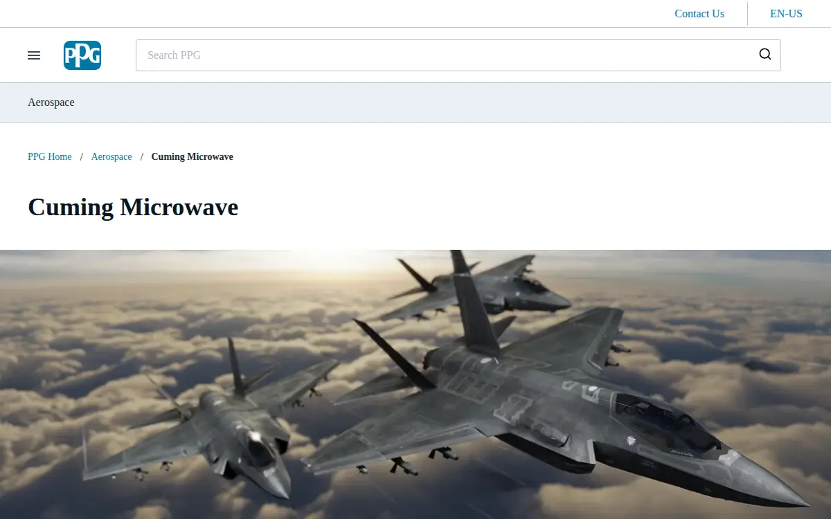 Homepage of Cuming Microwave Corporation