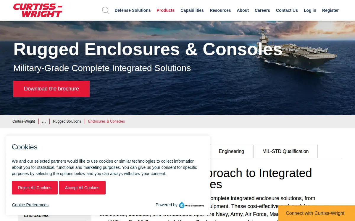 Homepage of Curtiss-wright Controls, INC.