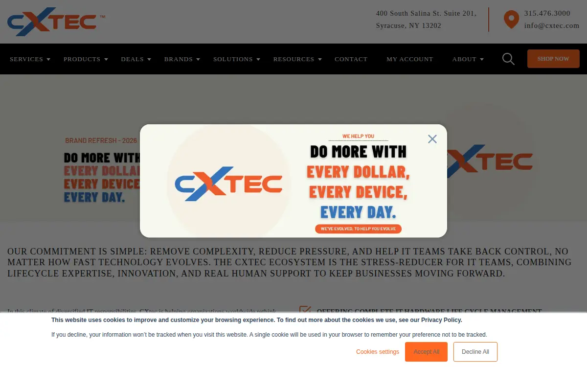 Homepage of Cxtec INC