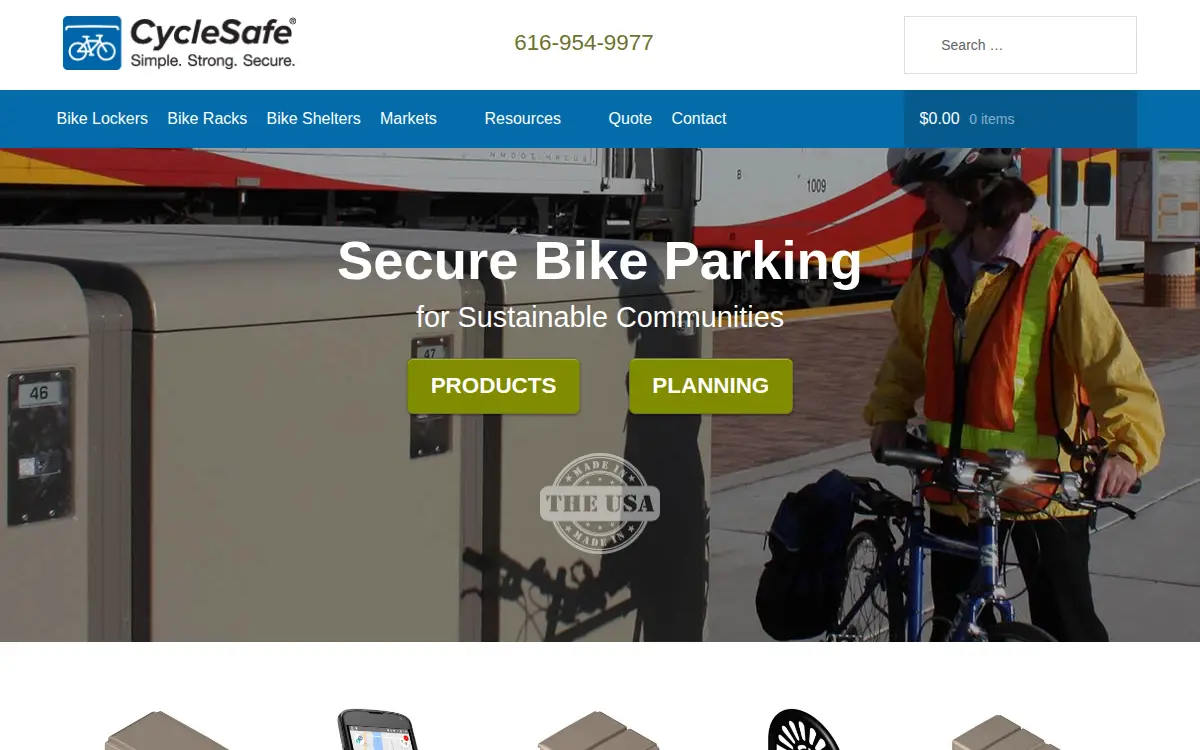 Homepage of Cyclesafe INC