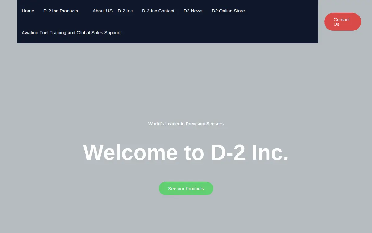 Homepage of D-2 Incorporated