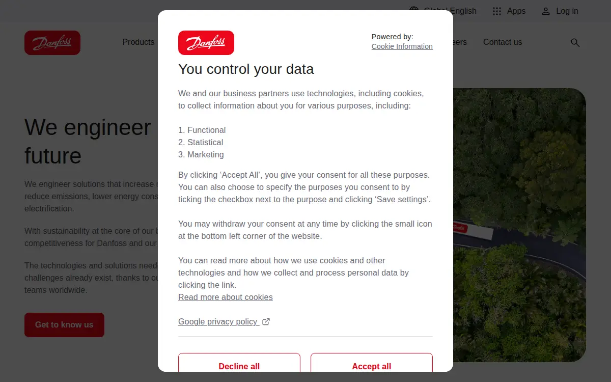 Homepage of Danfoss Power Solutions Ii LLC