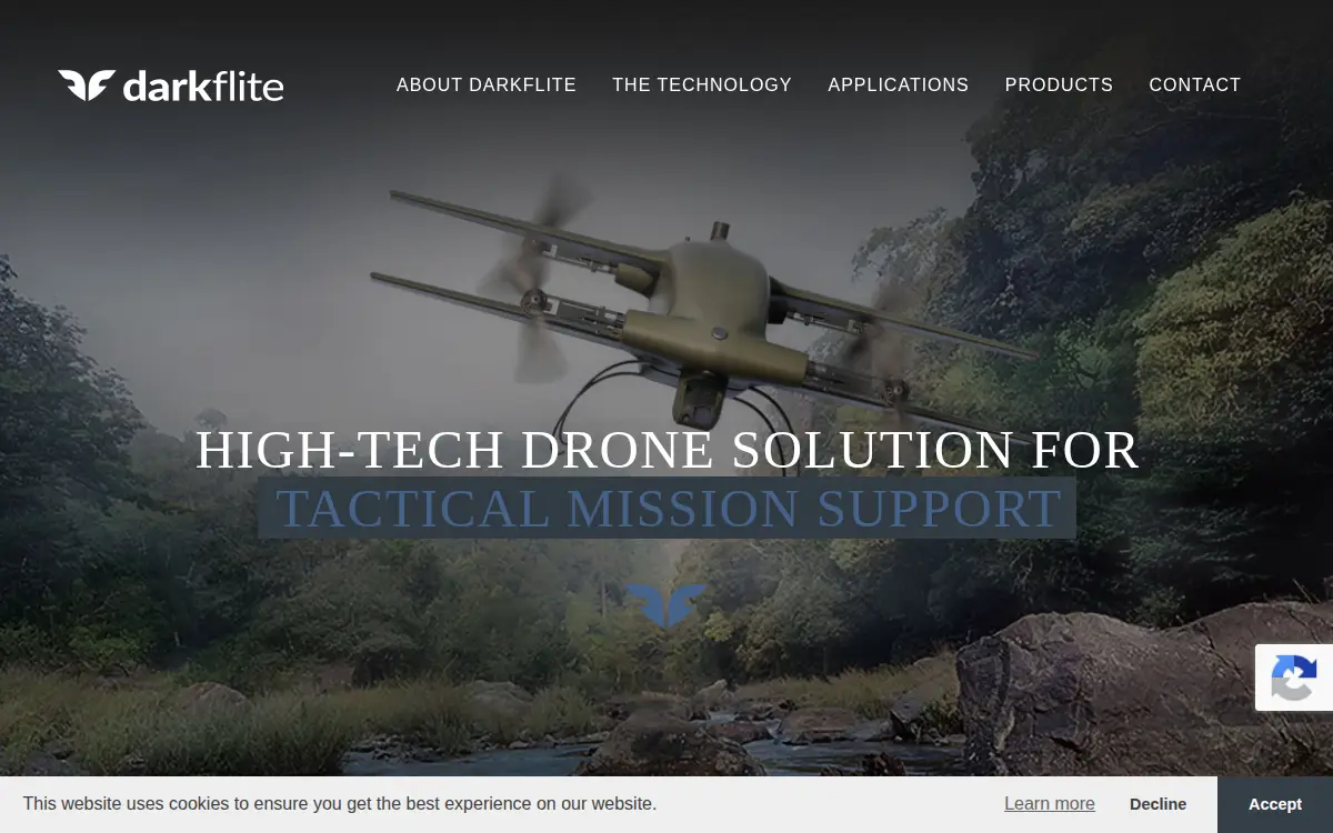 Homepage of Darkflite INC.
