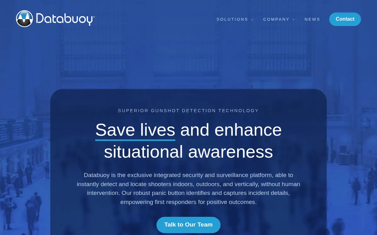 Homepage of Databuoy Corporation