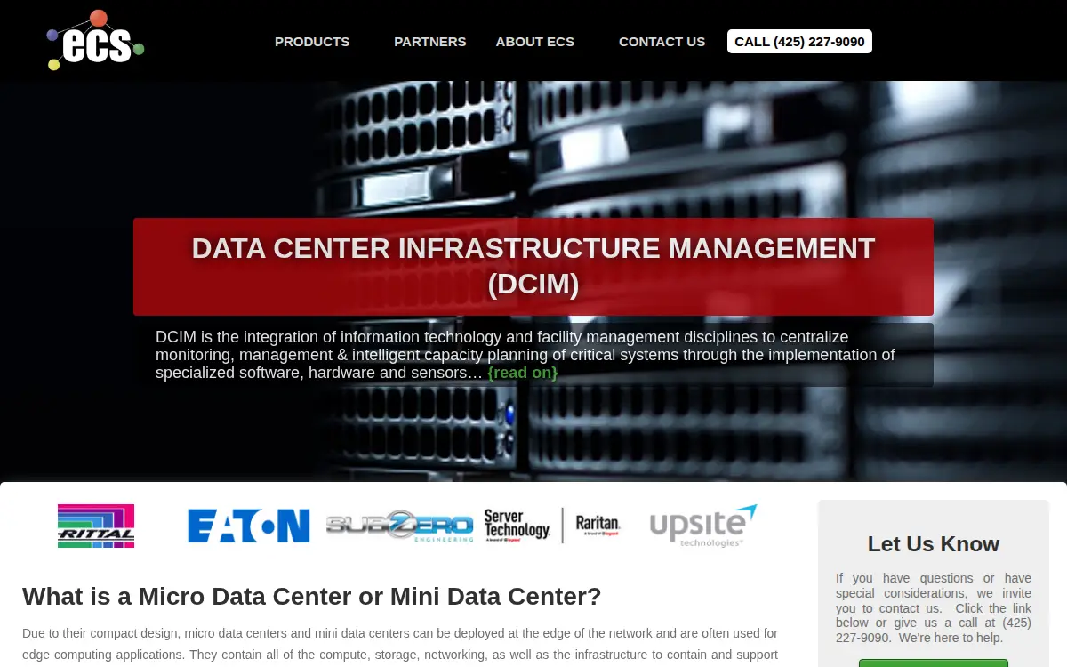 Homepage of Ecs Enterprises INC