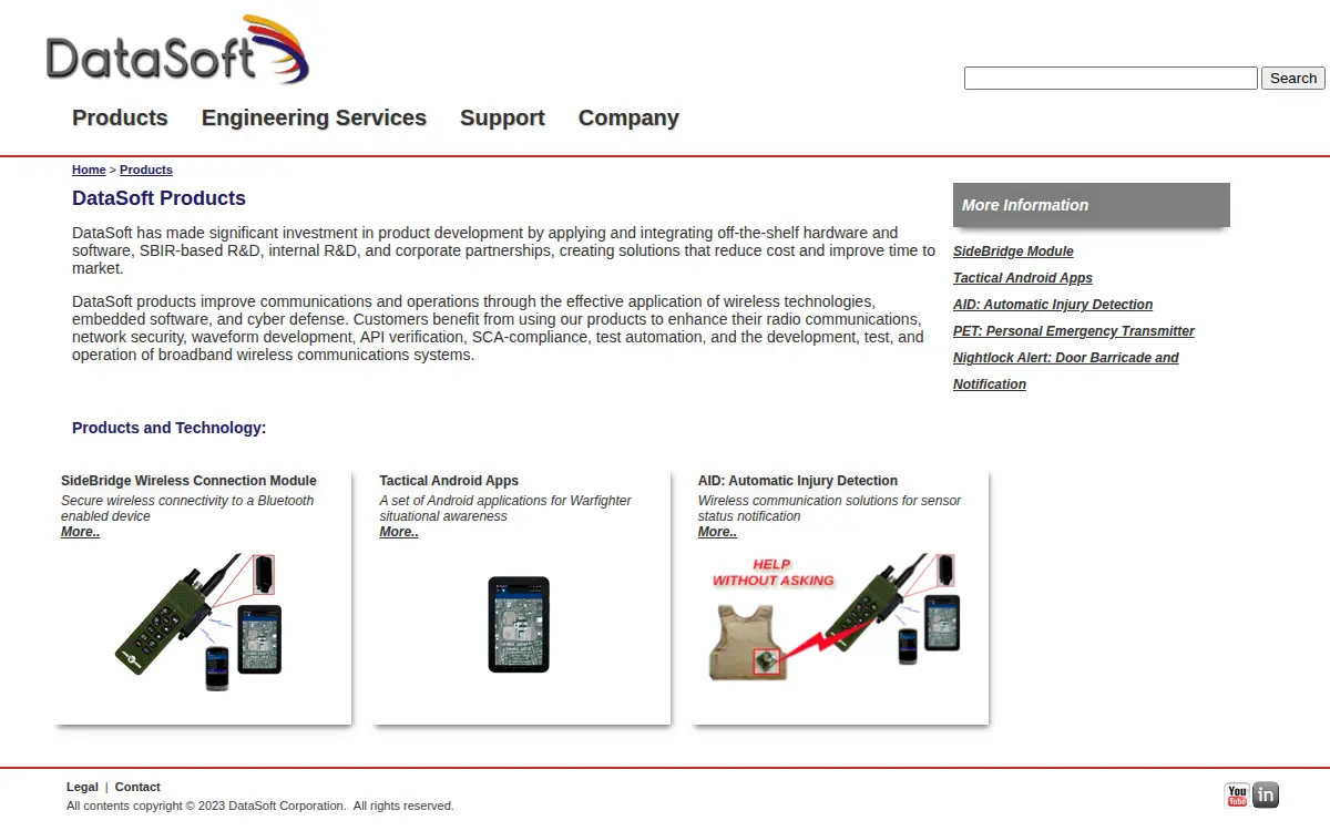 Homepage of Datasoft CORP.