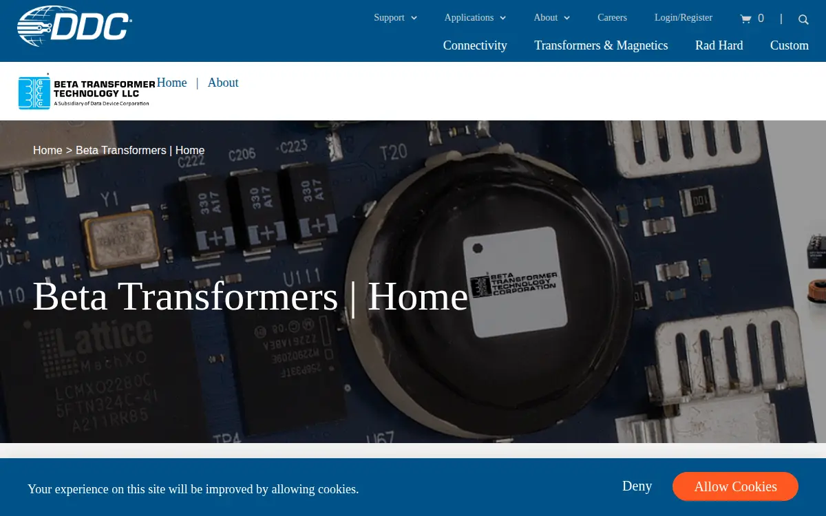 Homepage of Data Device CORP