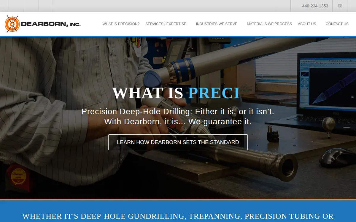Homepage of Dearborn, INC.