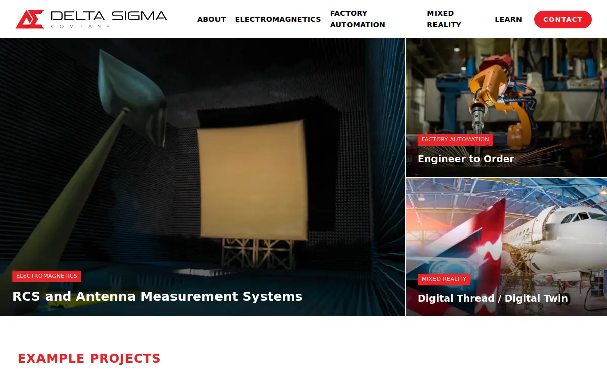 Homepage of Delta Sigma, LLC