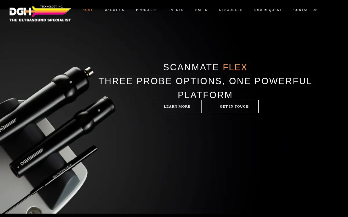 Homepage of Dgh Technology INC.