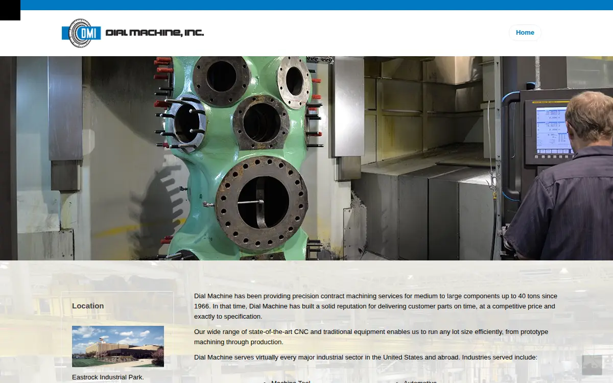 Homepage of Dial Machine INC