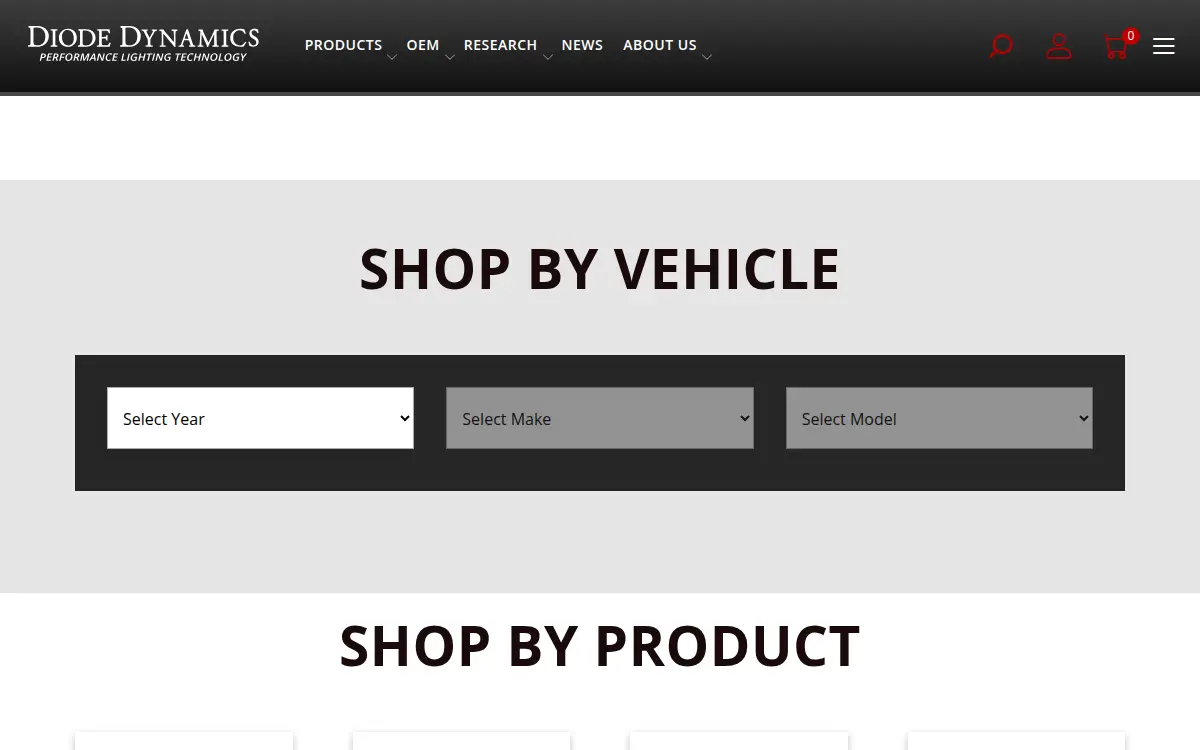 Homepage of Diode Dynamics, L.l.c.