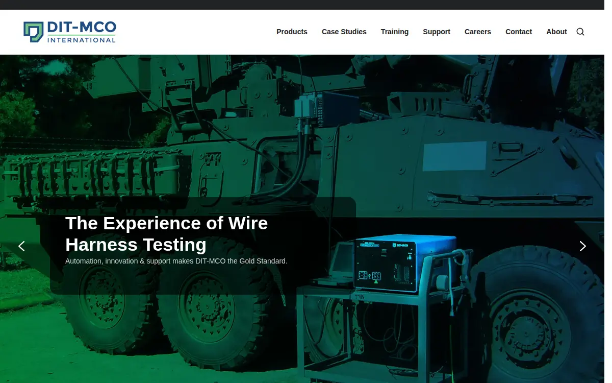 Homepage of Dit-mco International LLC