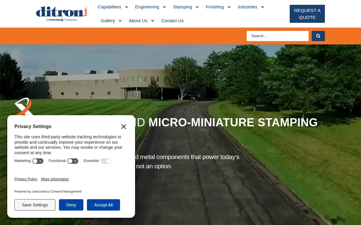 Homepage of Ditron, INC