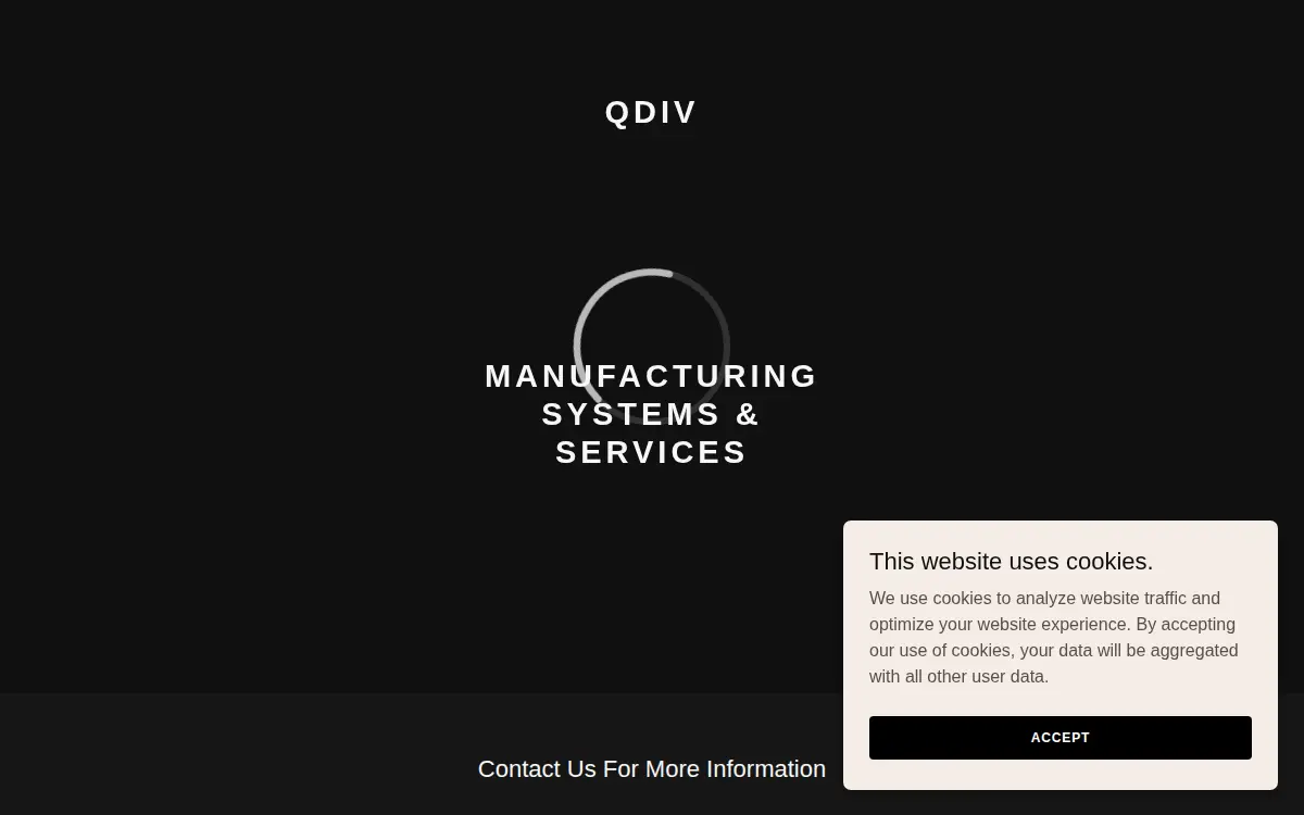 Homepage of Qdiv Corporation