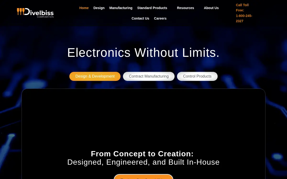 Homepage of Divelbiss CORP
