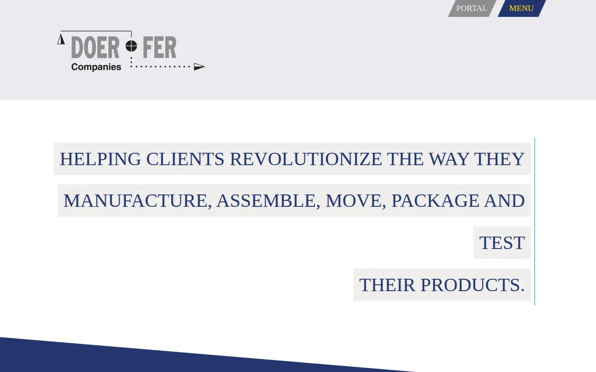 Homepage of Doerfer Corporation