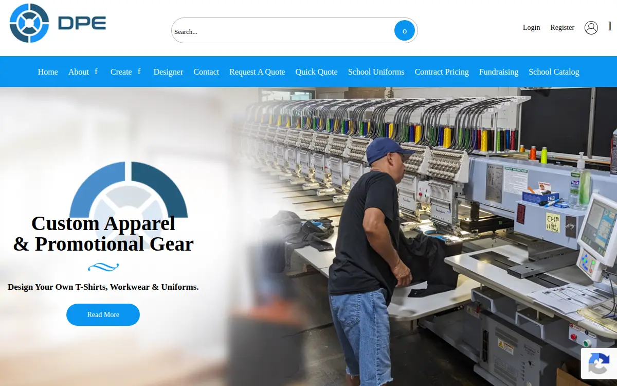 Homepage of Dpe, INC