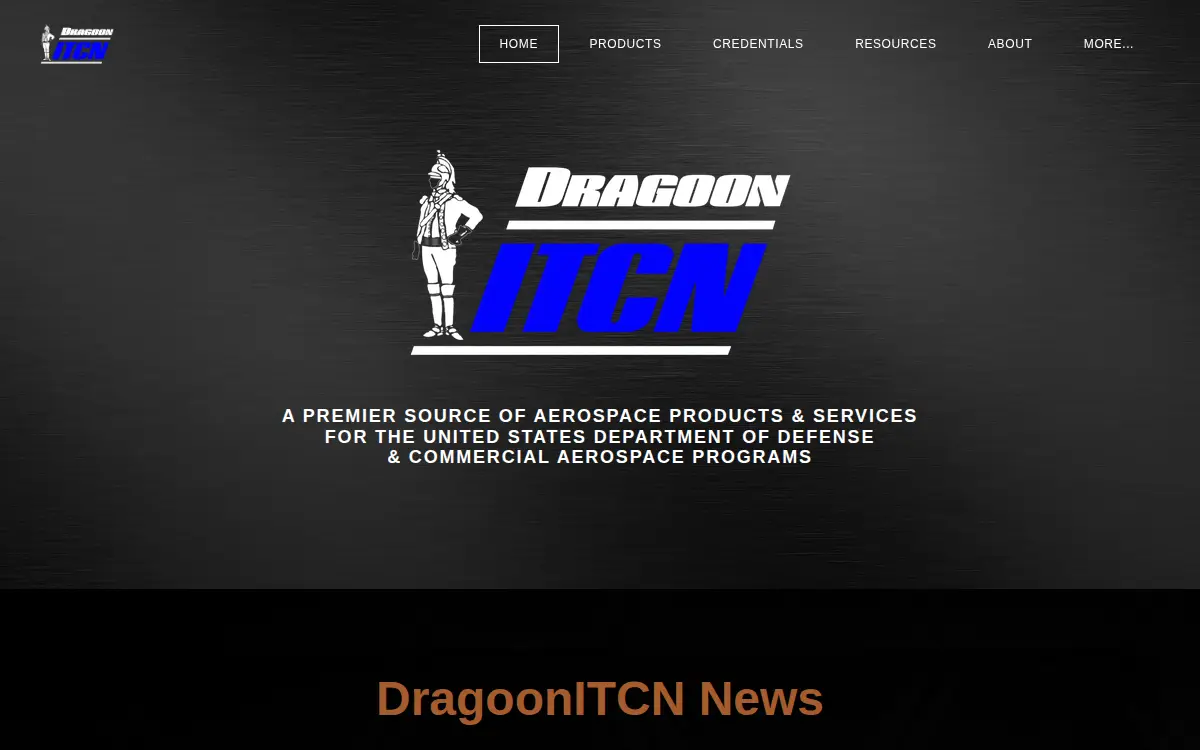 Homepage of Dragoon Technologies INC