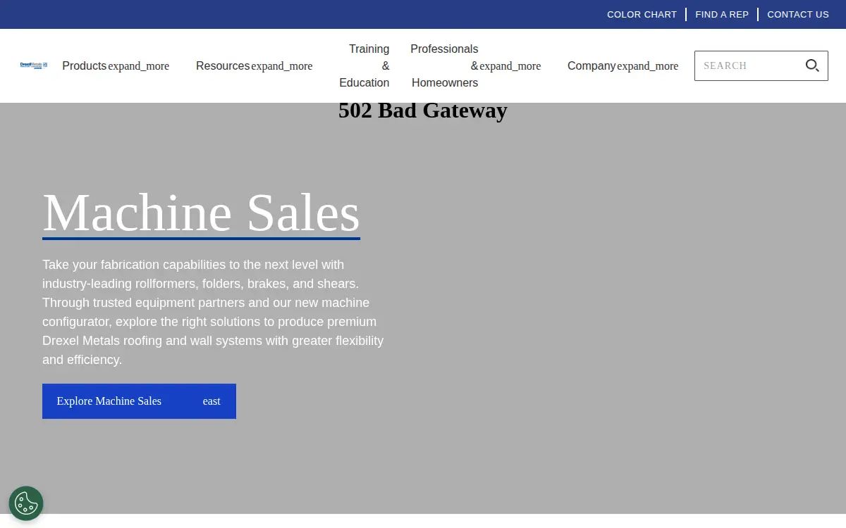 Homepage of Carlisle Architectural Metals LLC