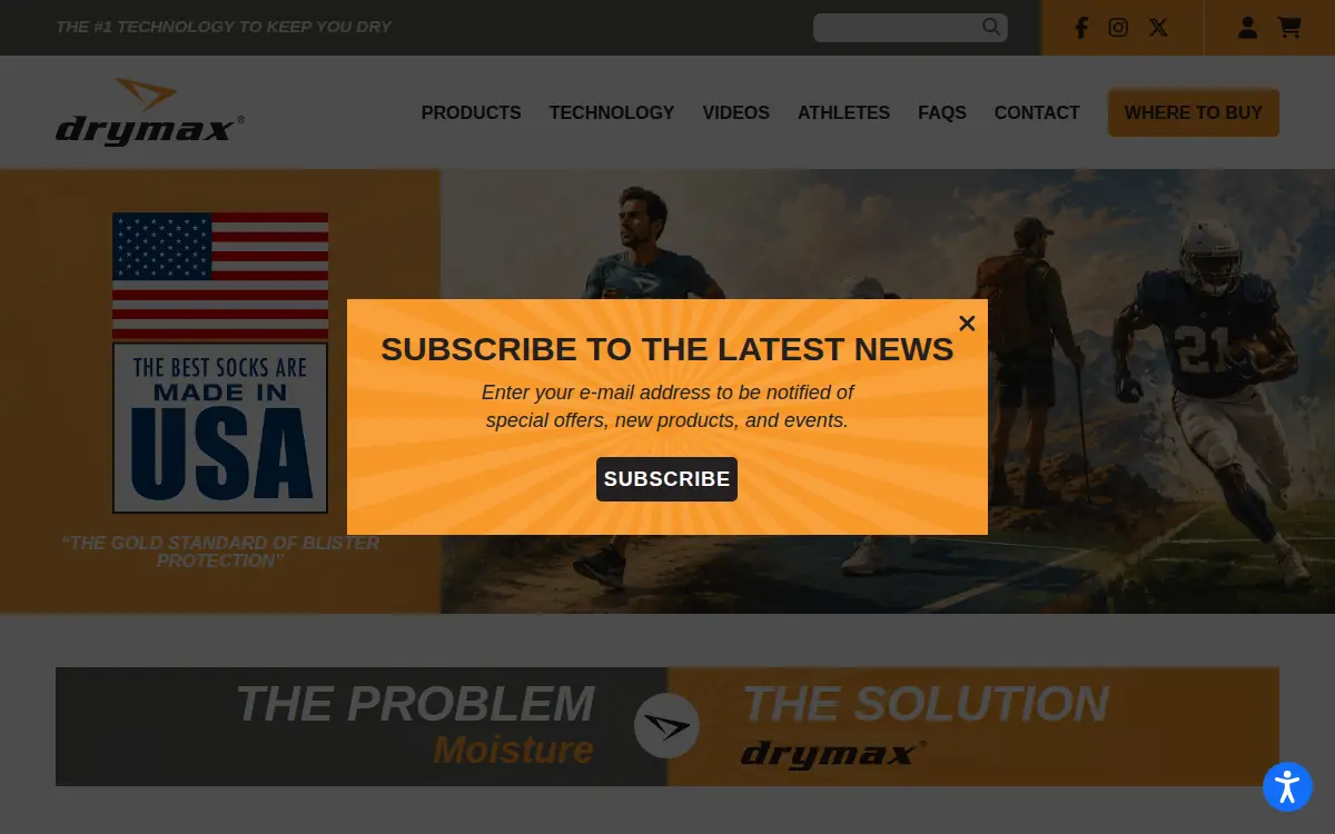 Homepage of Drymax Technologies INC