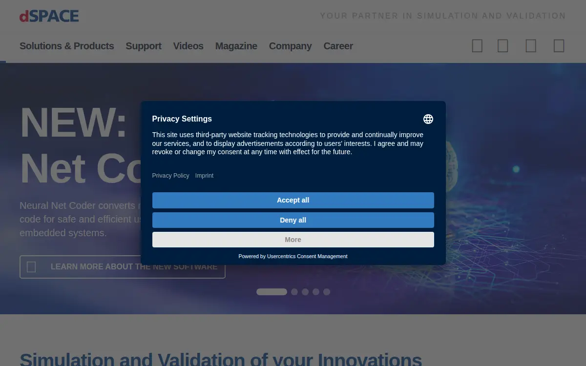 Homepage of Dspace INC