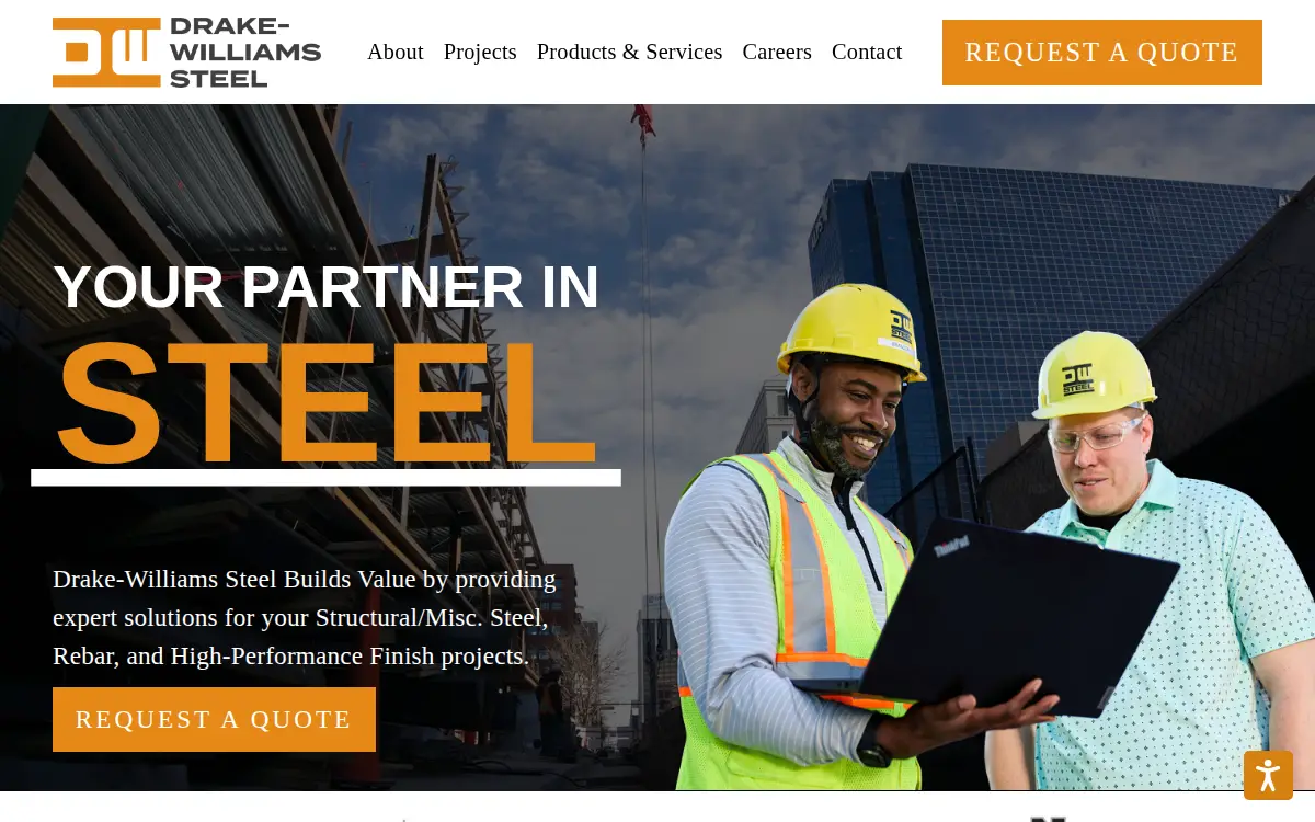 Homepage of Drake-williams Steel INC