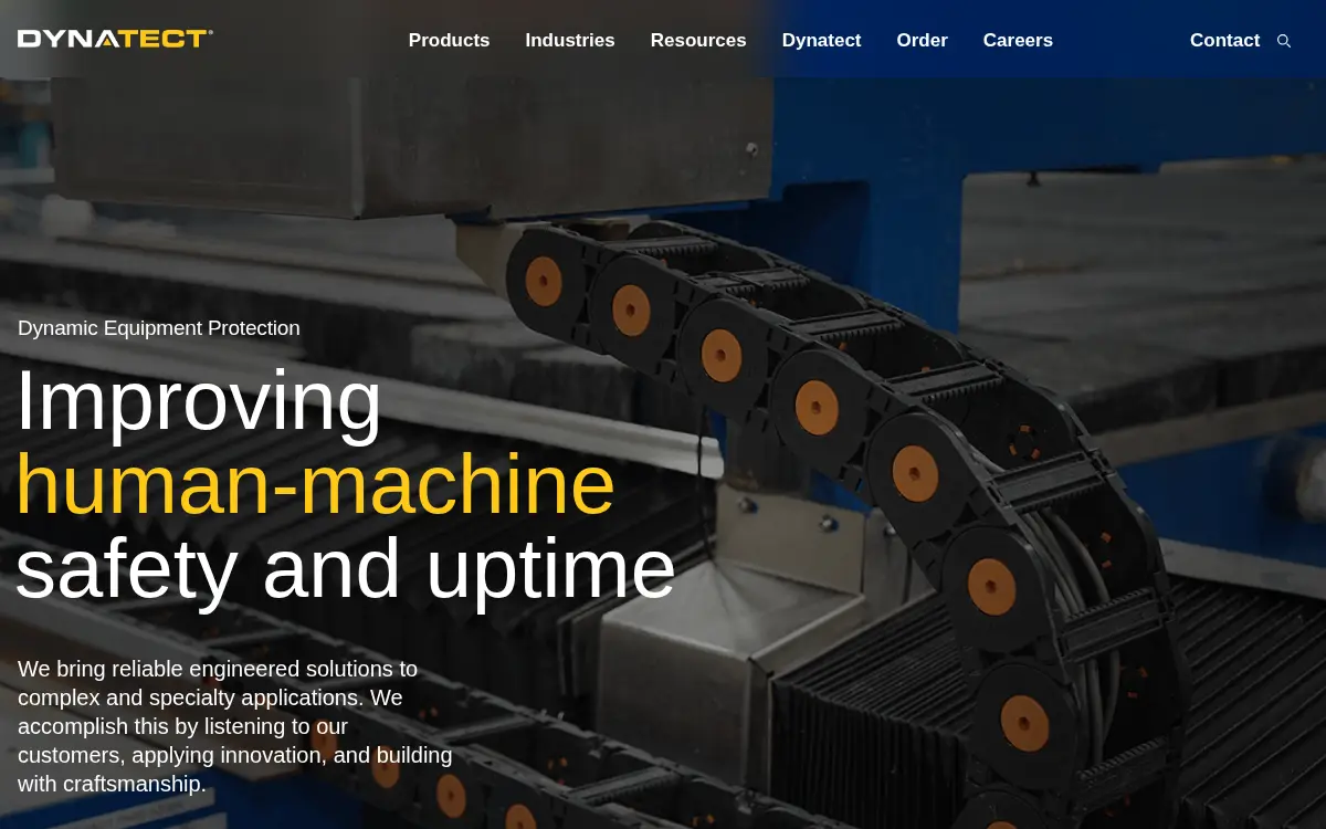 Homepage of Dynatect Manufacturing, INC.