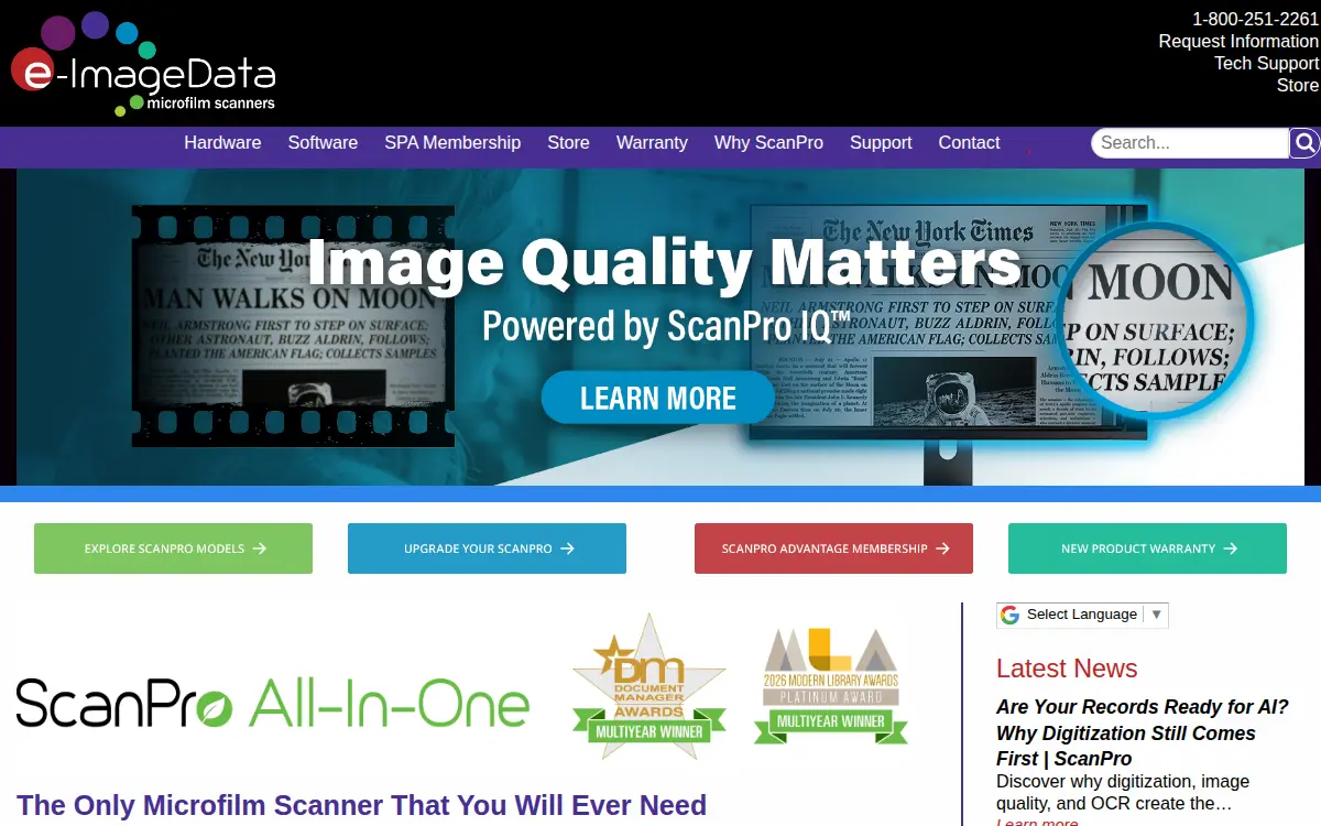 Homepage of E-imagedata CORP.