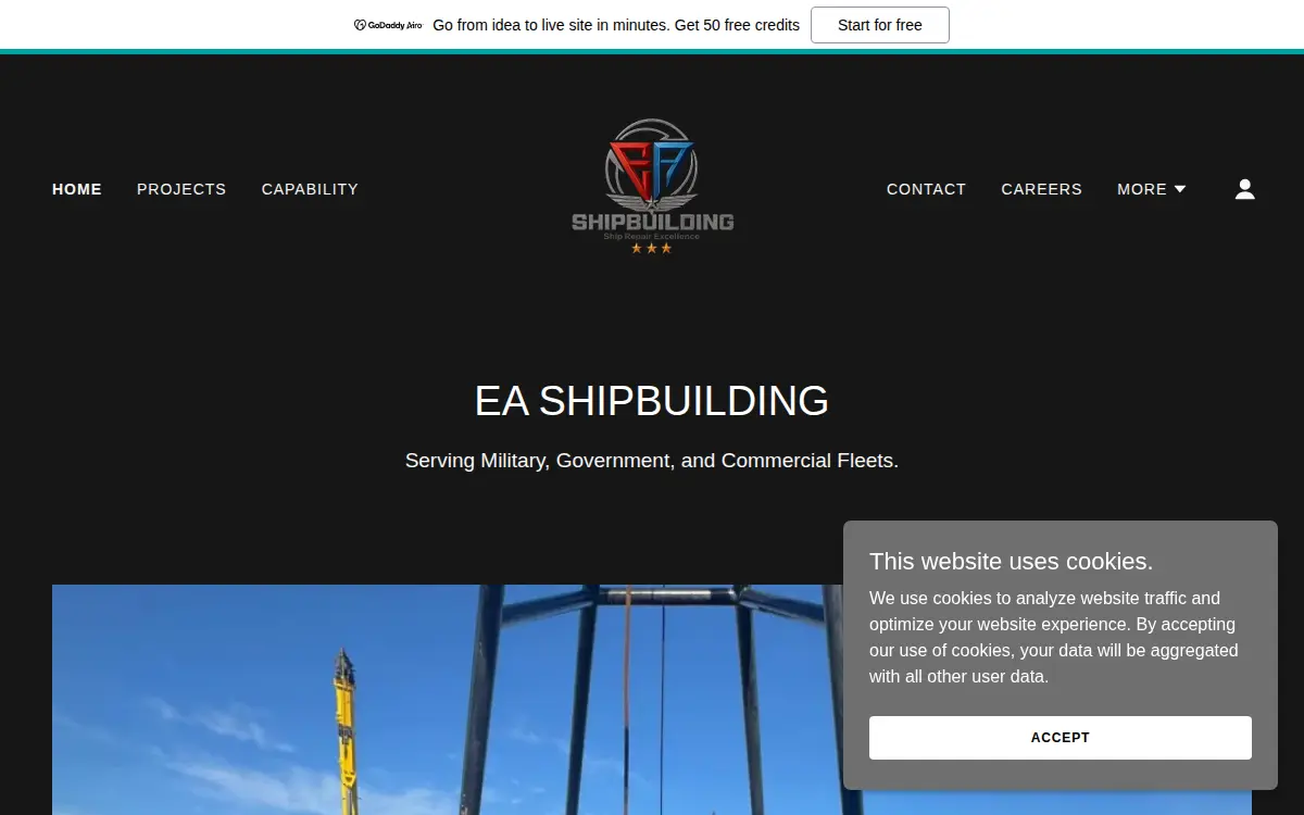 Homepage of Ea Shipbuilding LLC
