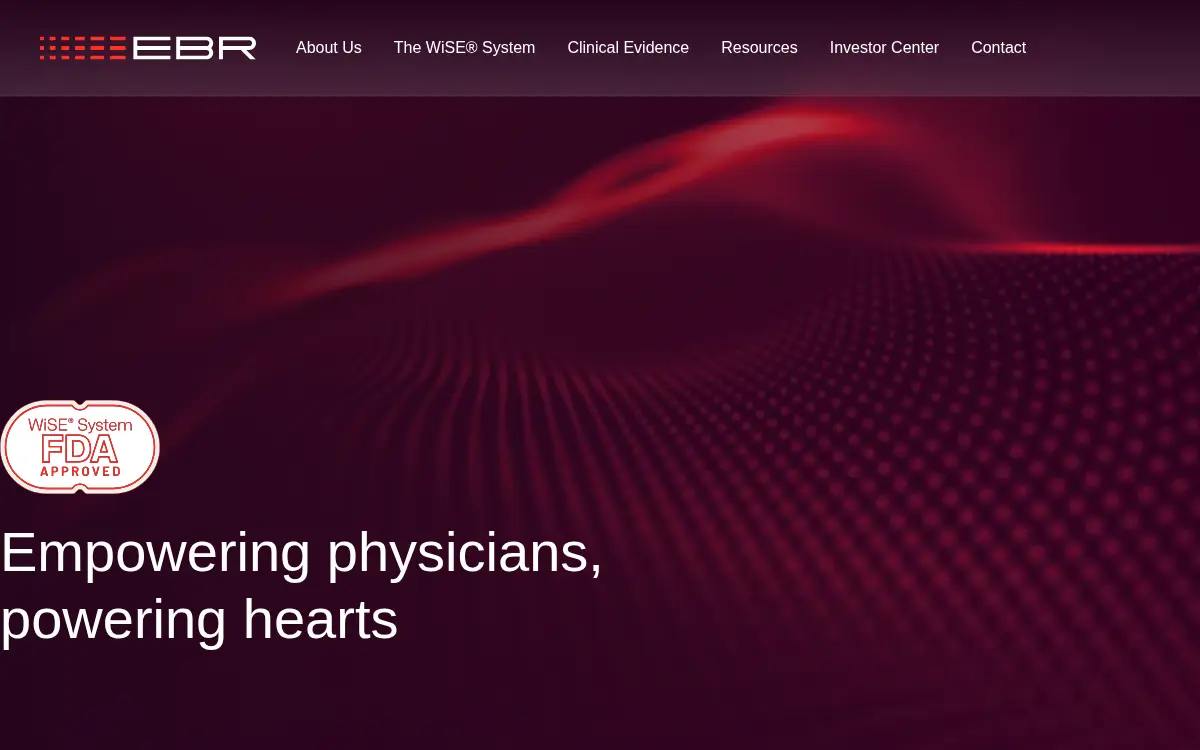 Homepage of Ebr Systems, INC