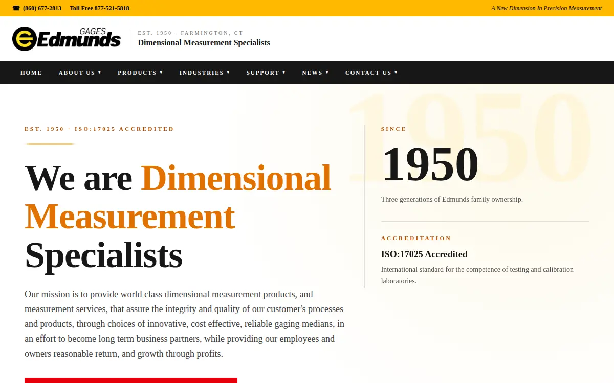 Homepage of Edmunds Manufacturing CO the