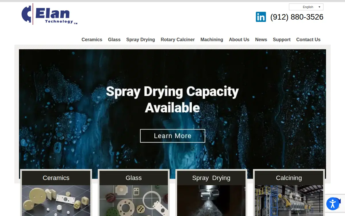 Homepage of Elan Technology, INC.