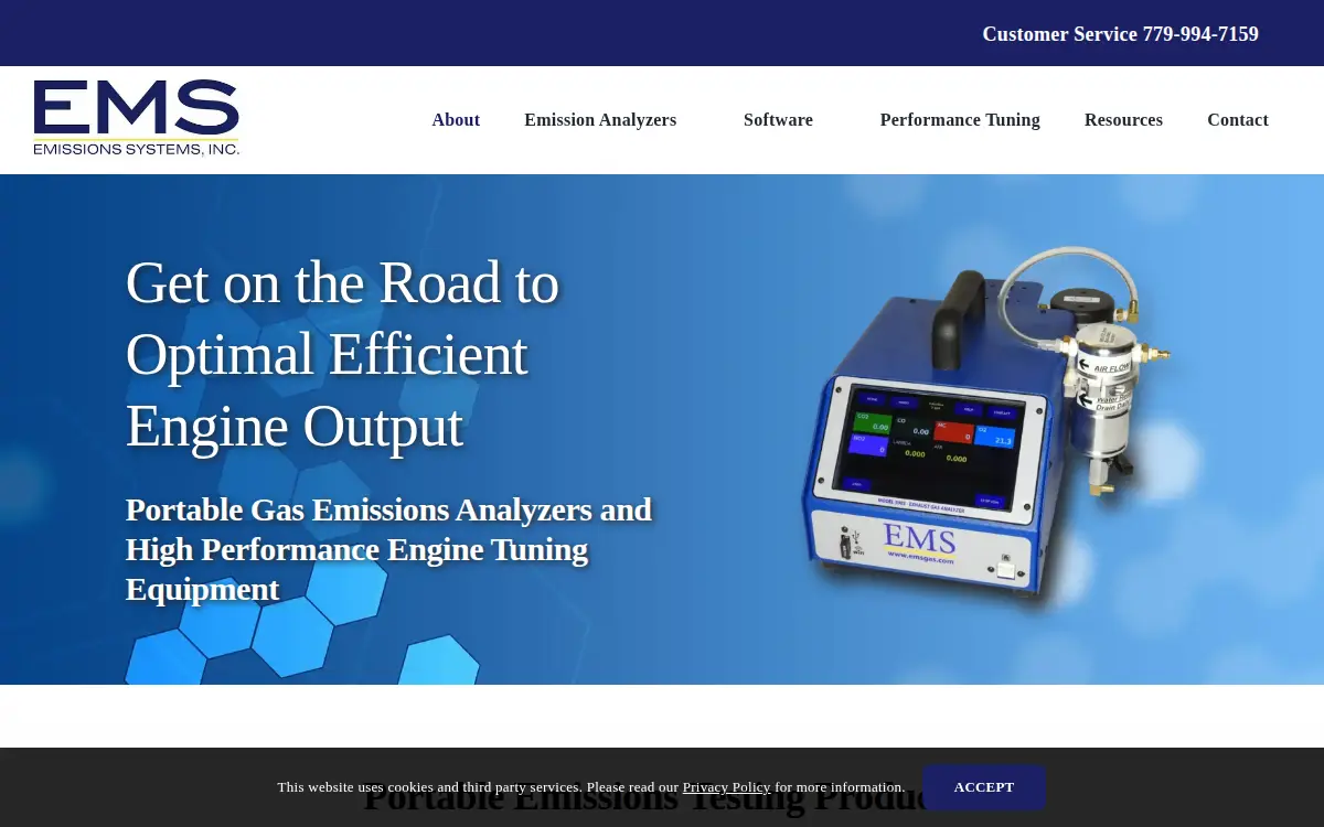 Homepage of Emissions Systems INC