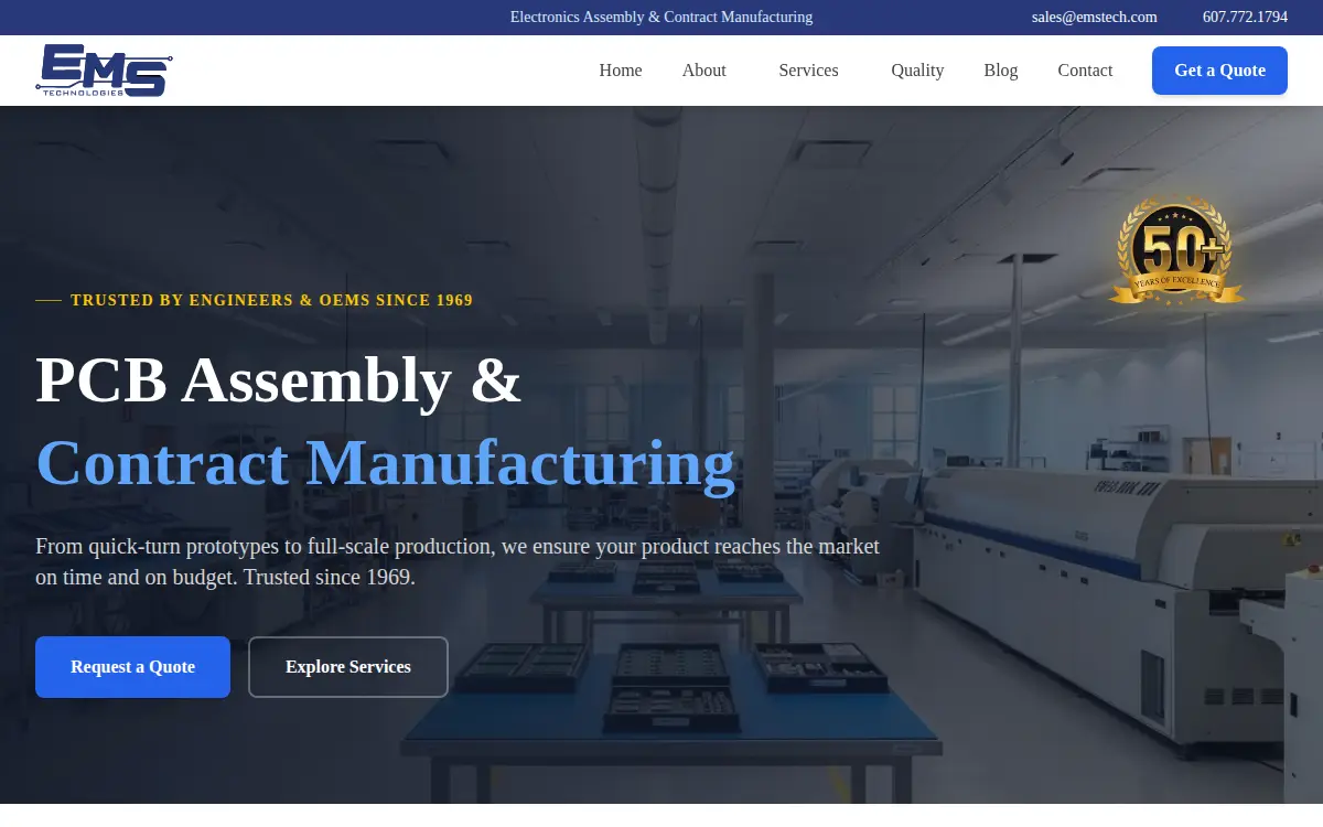 Homepage of Ems Technologies Services LLC