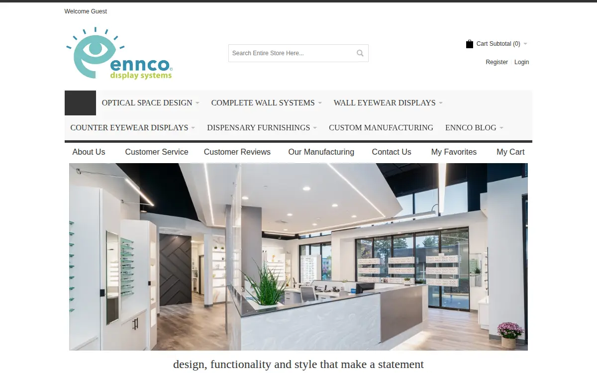 Homepage of Ennco Display Systems INC