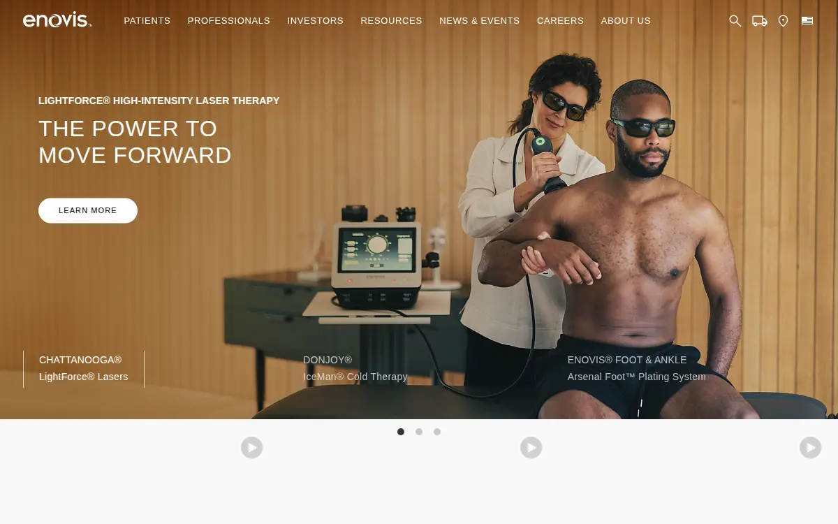 Homepage of Encore Medical, L.p.