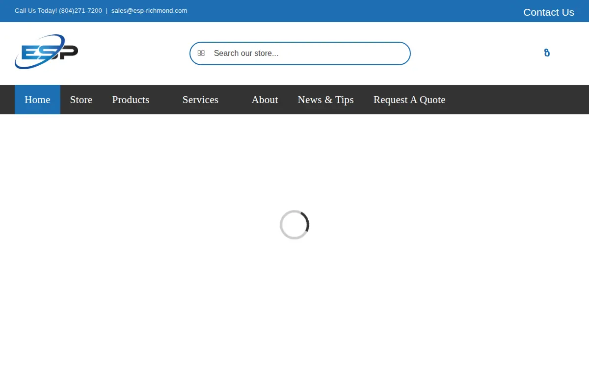 Homepage of Engineered Systems & Products, INC.