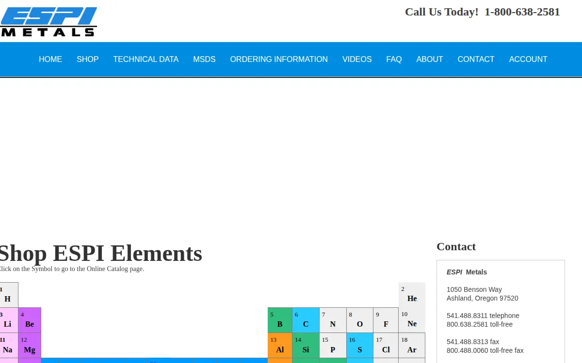 Homepage of Espicorp, INC