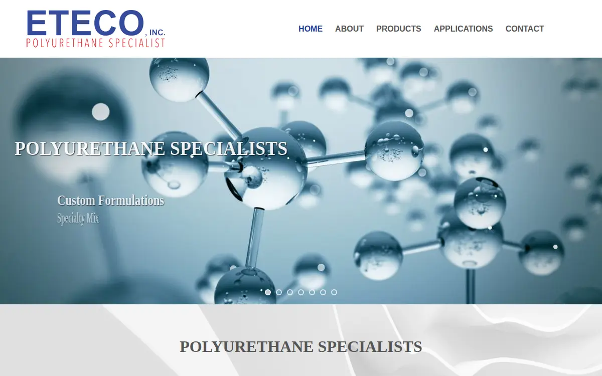 Homepage of Eteco, INC.